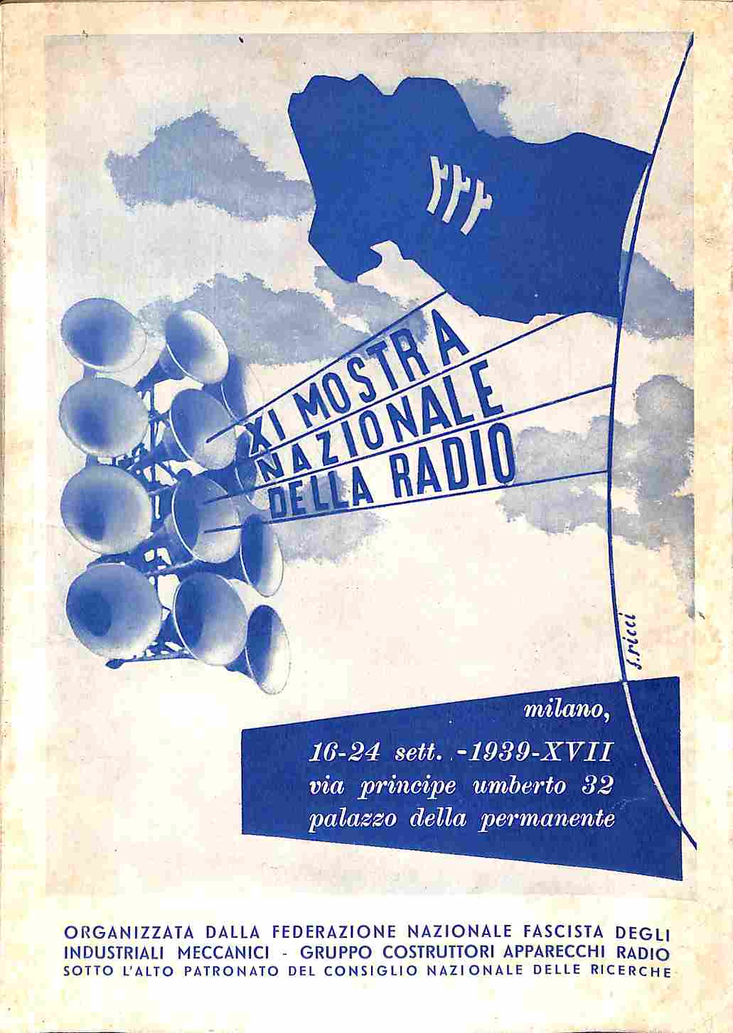 Guida della XI mostra nazionale della radio 16-24 settembre 1939